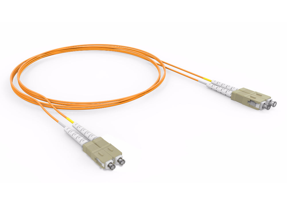 Cable dúplex Sohoplus 50.0 SC-UPC/SC-UPC 2.5 m – Cog – Amarillo (A – B)