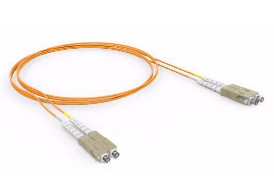 Cable dúplex Sohoplus 50.0 LC-UPC/LC-UPC 1.5 m – Cog – Amarillo (A – B)